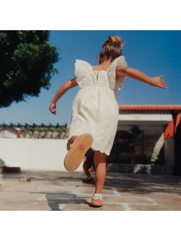 Dětské Barefoot Tenisky GROUNDIES® Lou Světle Růžové