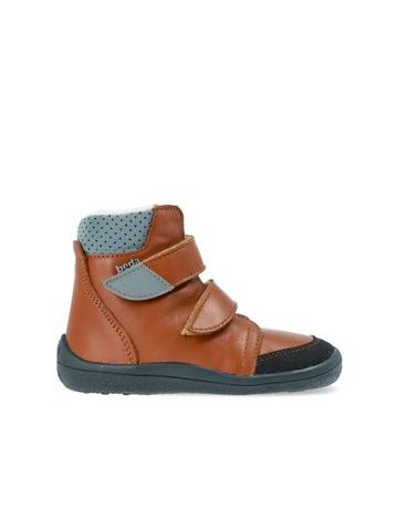 Kinder Barfußschuhe Winter Beda BF 0004/W/SO/MK Bruno braun - schmaler Knöchel