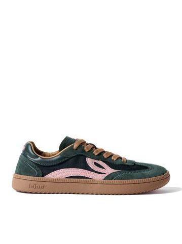 Barfotasneakers för damer och herrar LEJAN One gröna/rosa