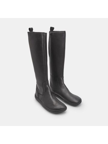 BAŤA KOZAČKY Černá | Dámské barefoot kozačky