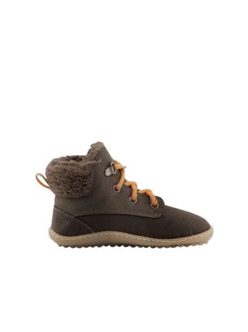Dětské Barefoot Zateplené boty LEGUANITO NICEBARE hnědé