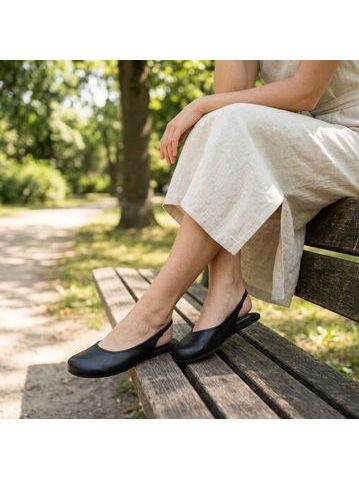 Dámské Barefoot Sandály GROUNDIES® Arc Černé