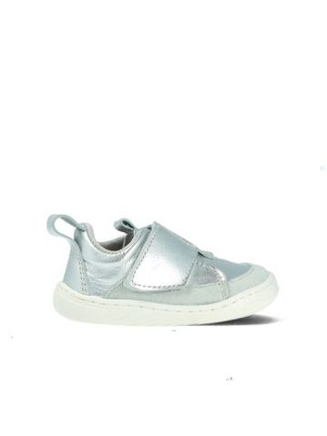 Dětské Barefoot První botičky PEGRES SBF64 stříbrné