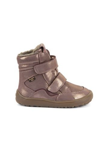 Gyerek barefoot téli cipő FRODDO WINTER TEX rózsaszín/arany