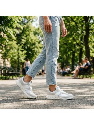 LEGUANO AKTIV Polar White | Barefoot tenisky