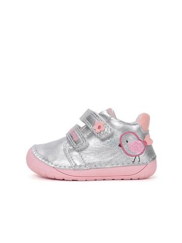 D.D.STEP S070-61646 ezüst madárkás gyerek barefoot cipő