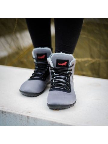 LEGUANO KOSMO Antracit | Kotníčkové zateplené barefoot boty 8