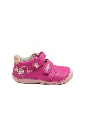 D.D.STEP S070-61646B gyerek barefoot cipő Hot Pink rózsaszín madárkás