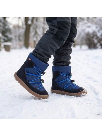 Bottes d'hiver barefoot enfant Dockers by Gerli bleues