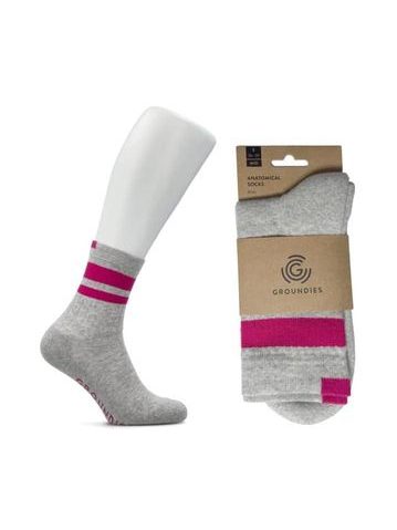 GROUNDIES® Barefoot Ponožky Růžovo-Šedé