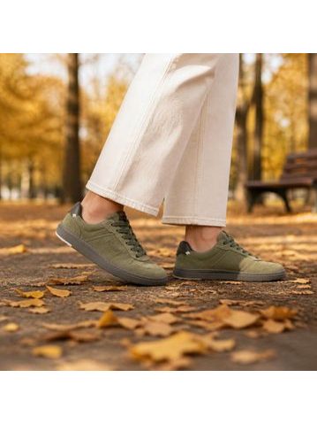 Barfuß-Sneaker RAYVE RIO Leder weiß/schwarz