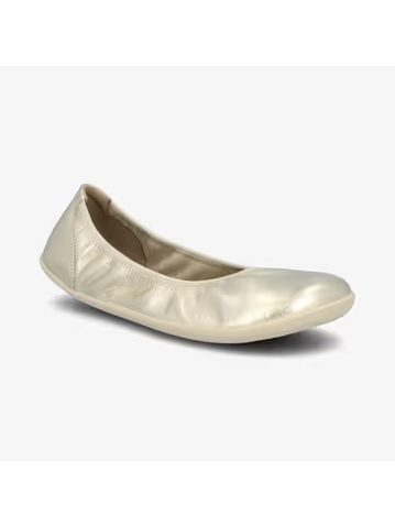 Dámské Barefoot Baleríny GROUNDIES® Lily 3.0 Metalické Champagne