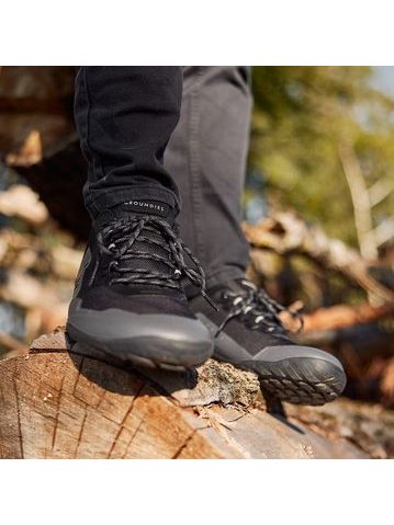 GROUNDIES® All Terrain Low Černé | Barefoot outdoorové boty