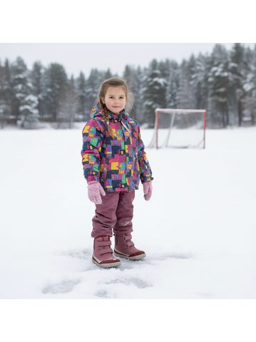 GROUNDIES® Ottawa Navy/Yellow Детски Barefoot Топли Глезенни Обувки