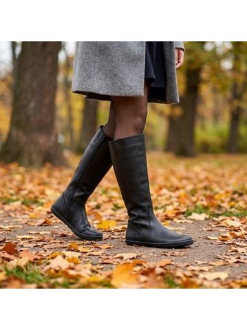 Dámske barefoot zateplené členkové topánky ANGLES ORION vínové lakované