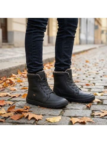 Barefoot winterlaarzen voor kinderen FRODDO ZIMNÍ FURRY zwart