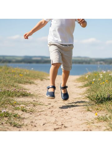 GROUNDIES® Stella Blue Детски Barefoot Сандали