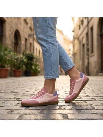 Dámské Barefoot Tenisky GROUNDIES® Nova GO1 Béžovo Růžové