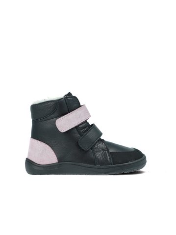 BABY BARE FEBO WINTER Sparkle Black Asfaltico | Dětské zimní zateplené barefoot boty