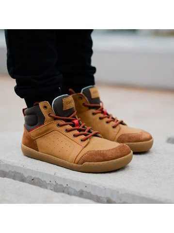 CRAVE BILBAO 2.0 Cognac | Kotníkové barefoot boty