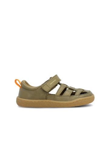 Dětské Barefoot Sandály GROUNDIES® Noto Khaki Oranžové