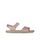 Sandales barefoot enfant Be Lenka Miami Kids corail pailleté