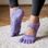 TOESOX FULL TOE BELLARINA GRIP Heather Purple | Dámské ponožky