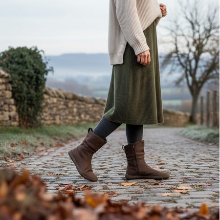 GROUNDIES® Odessa GX2 Brown Barefoot Topli Čizme