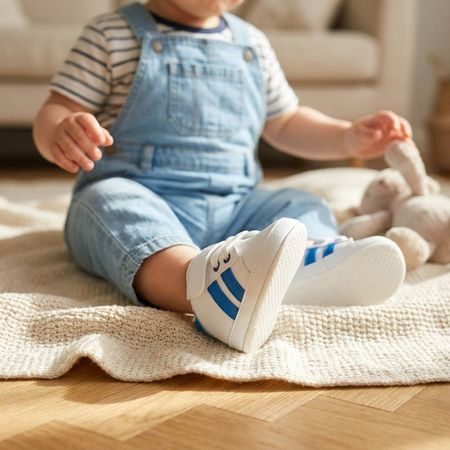 Dječje Barefoot Cipelice MINISSA BABY SHOES blue stripes