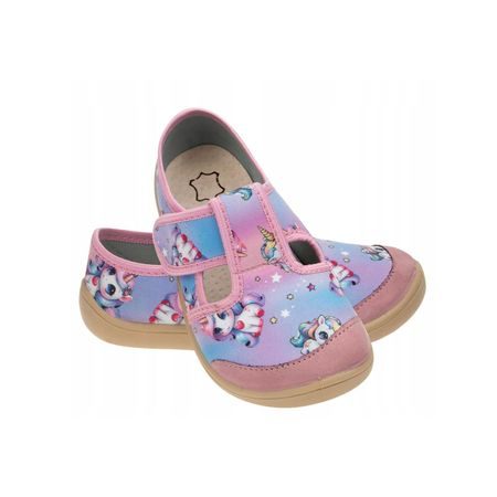 Otroški Barefoot Copati RAYVE JOY Blue Unicorn