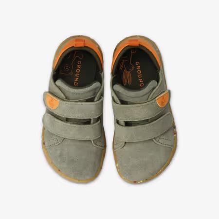 Dětské Barefoot Tenisky GROUNDIES® Malmö Khaki