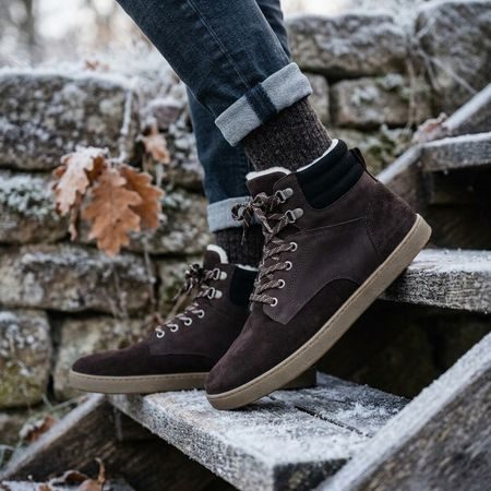 GROUNDIES® Vancouver 2.0 Espresso Ghete Barefoot Călduroase pentru Bărbați