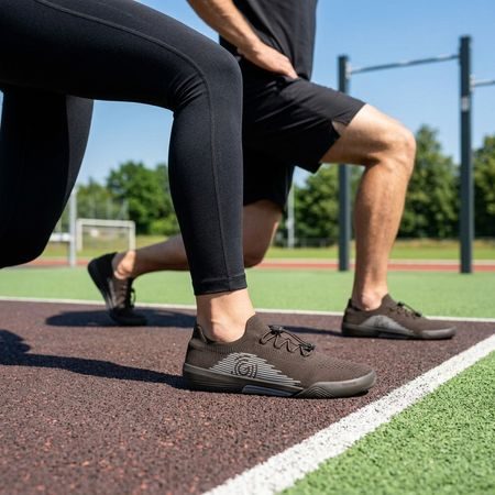 Barefoot Sportovní Boty GROUNDIES® G-Pure Tmavě hnědé