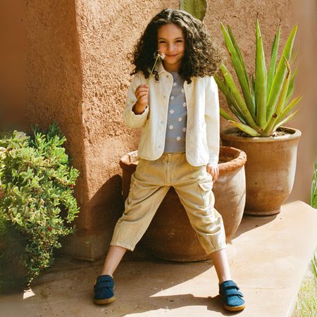 Dětské Barefoot Tenisky GROUNDIES® Malmö Modré