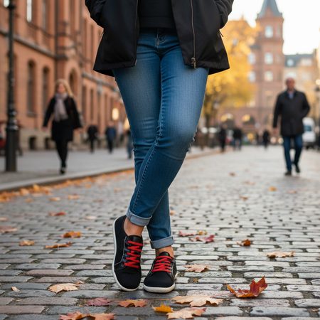 GROUNDIES® Flex Black/Red Barefoot tenisice