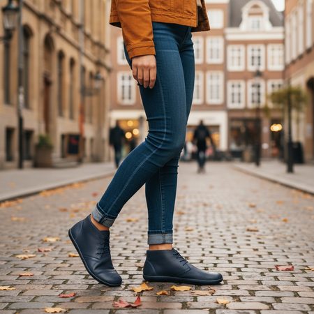 GROUNDIES® Milano Blue Barefoot gležnjače