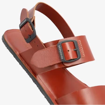 Pánské Barefoot Sandály GROUNDIES® Kos Koňakové