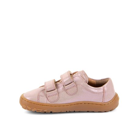 FRODDO TENISKY BAZE LEATHER D-VELCRO Pink Shine | Dětské barefoot tenisky