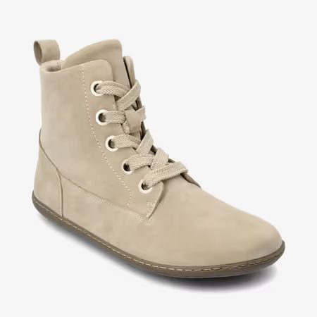 Dámské Barefoot+ Kotníkové Boty GROUNDIES® Salzburg Béžové