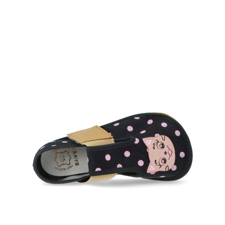 RAYVE SLIPPERS ELASTIC Black Cat
