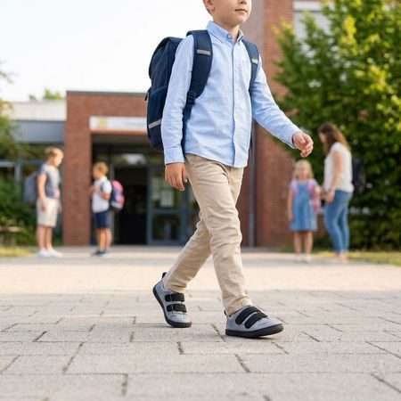 Otroške Barefoot Superge PEGRES BF57U črne