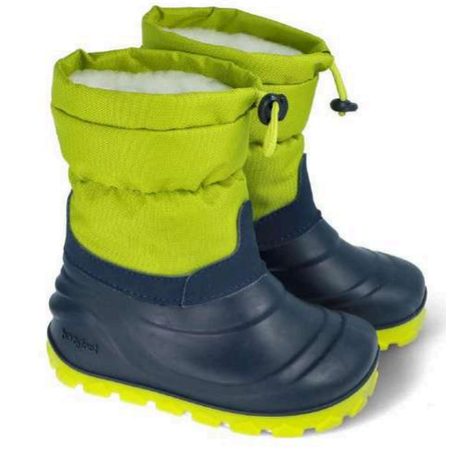 CRAVE SNOWSTORM Navy/Lime | Dječje zimske toplizirane čizme