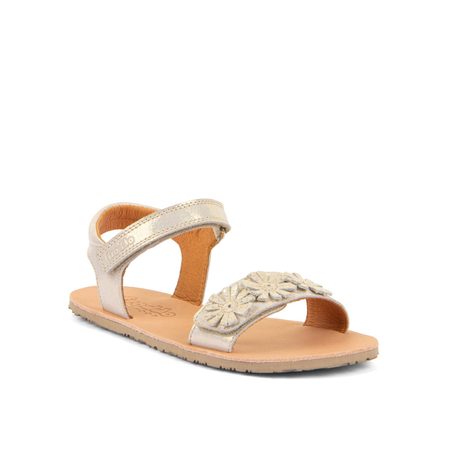 FRODDO SANDAL FLEXY FLOWER II Gold Shine | Barefoot sandály