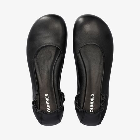 Dámské Barefoot Baleríny GROUNDIES® Sleek Černé