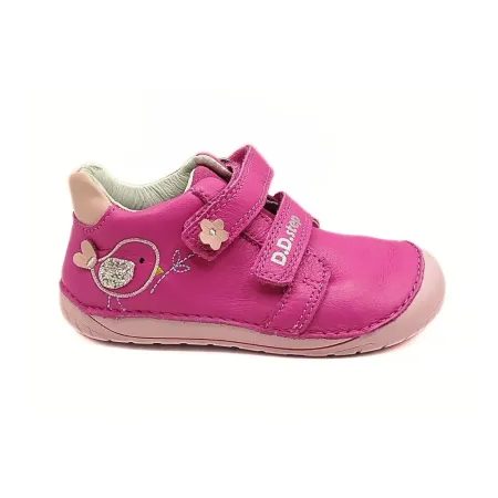 Dětské barefoot tenisky D.D.STEP S070-61646B Hot Pink růžové ptáček