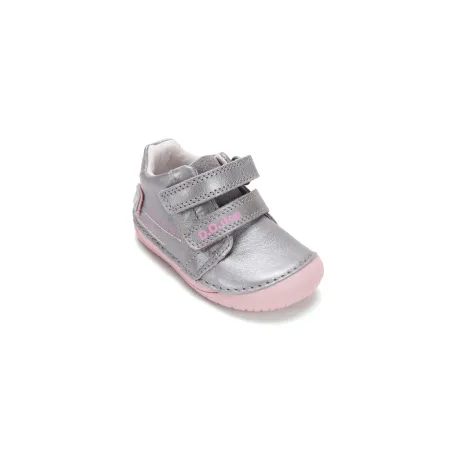 Dětské barefoot tenisky D.D.STEP S070-62332 Stříbrné