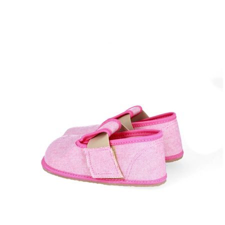 PEGRES PAPUČKY BF01 Textilní Růžová 4