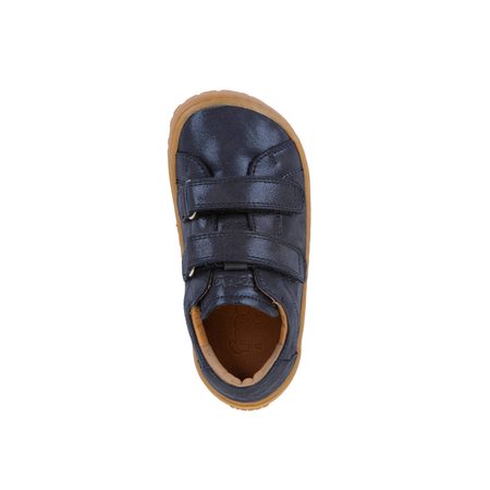 FRODDO TENISKY BAZE LEATHER D-VELCRO Blue+ | Dětské barefoot tenisky