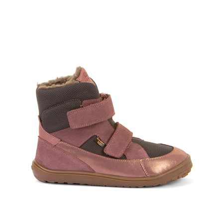 FRODDO UP TEX WINTER Grey / Pink | Dětské zimní zateplené barefoot boty