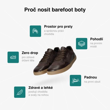 GROUNDIES® Nova Special Espresso/Croco női Barefoot sportcipő